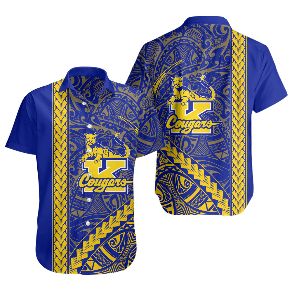 Henry J. Kaiser High School (Hawaii) Short Sleeve Shirt Tribal Polynesian Pride Style