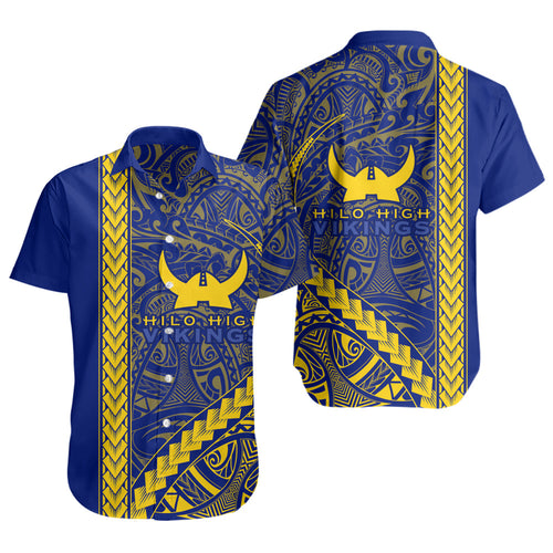 Hilo High School Short Sleeve Shirt Tribal Polynesian Pride Style