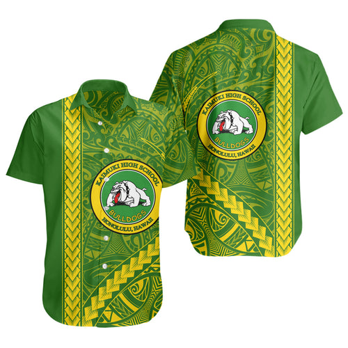 Kaimuki High School Short Sleeve Shirt Tribal Polynesian Pride Style