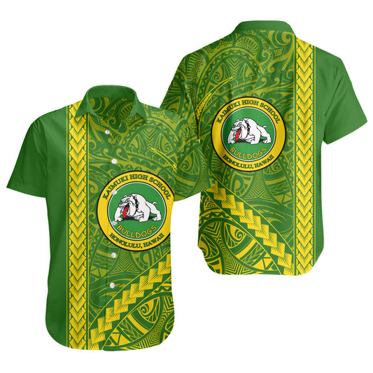 Kaimuki High School Short Sleeve Shirt Tribal Polynesian Pride Style
