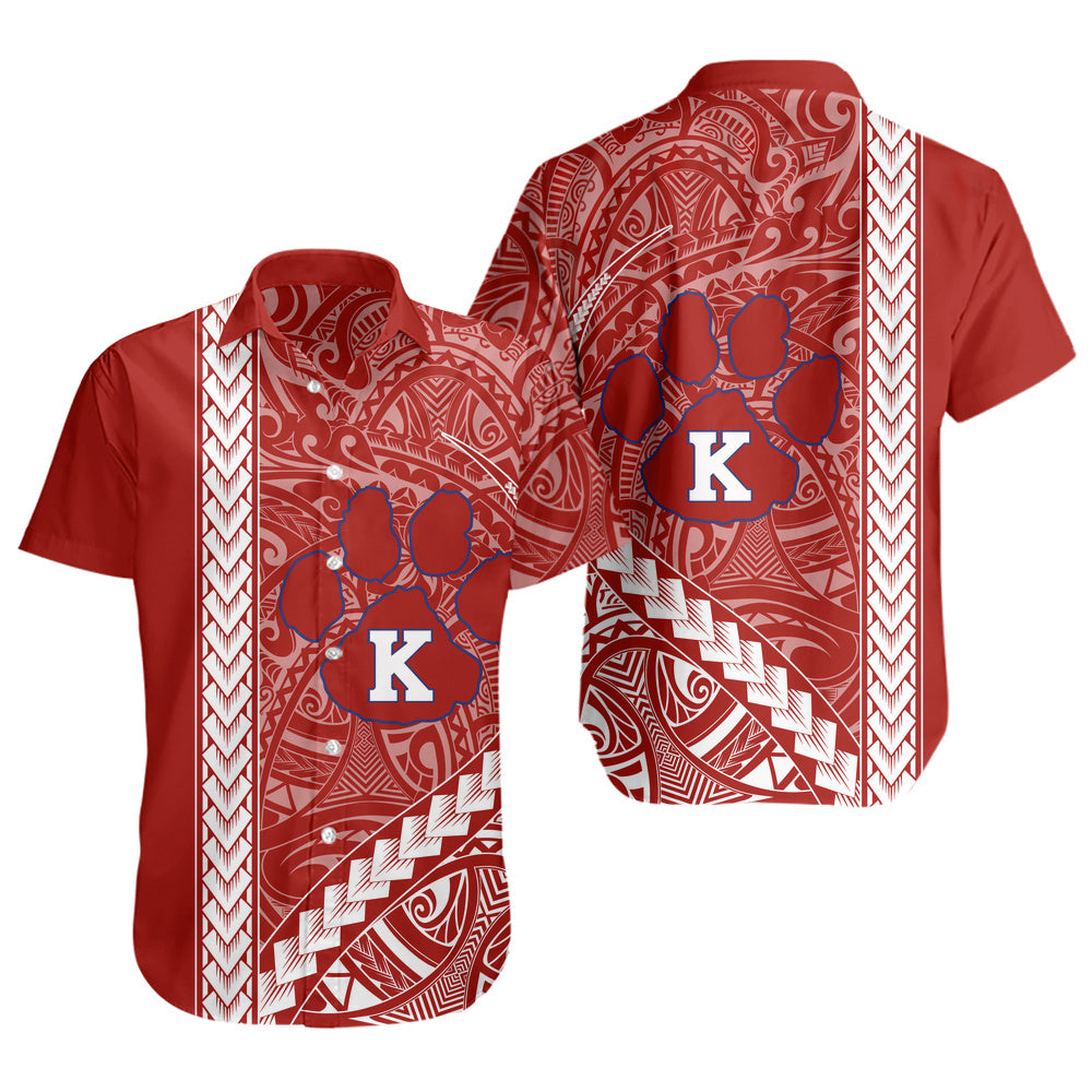 Keaʻau High School Short Sleeve Shirt Tribal Polynesian Pride Style