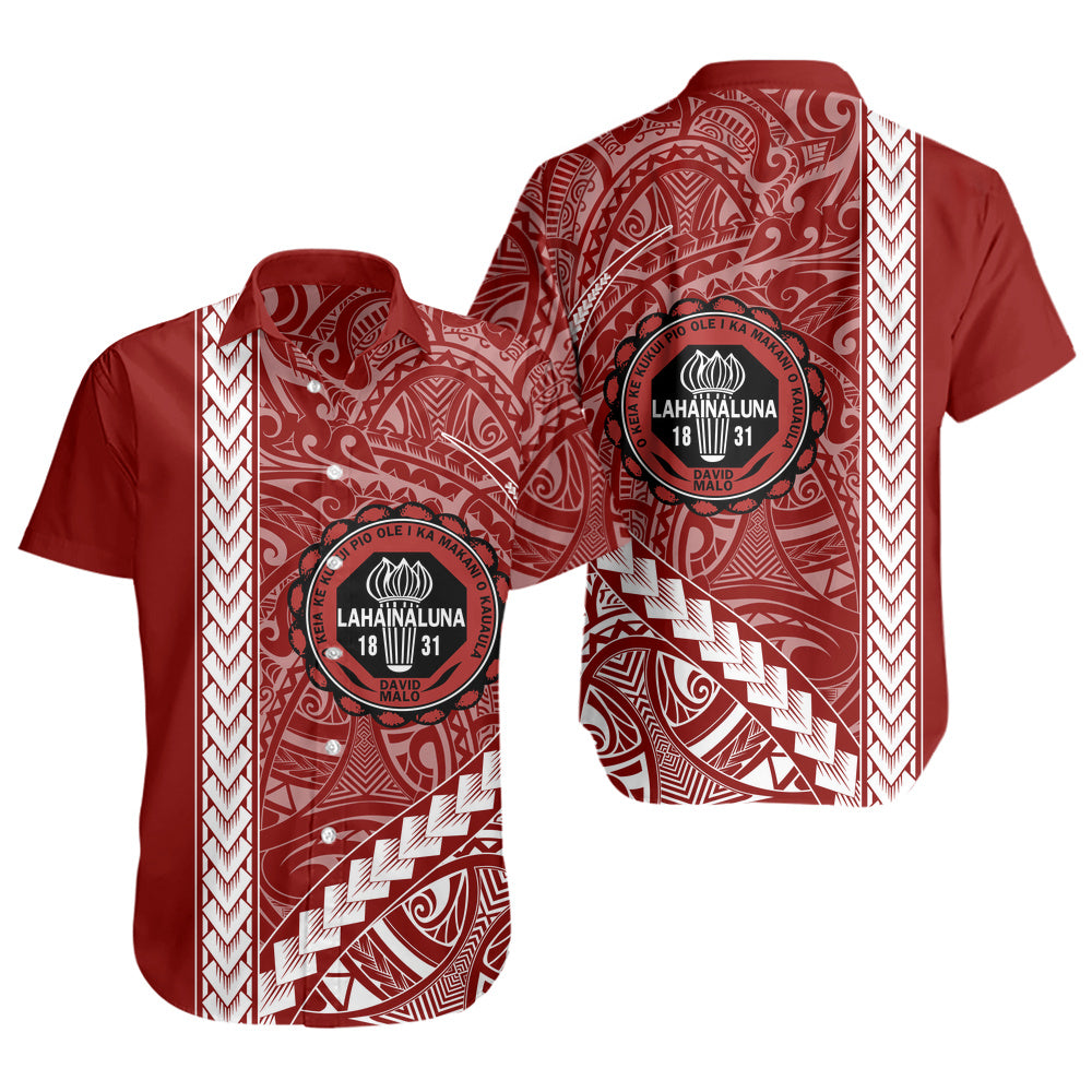 Lahainaluna High School Short Sleeve Shirt Tribal Polynesian Pride Style