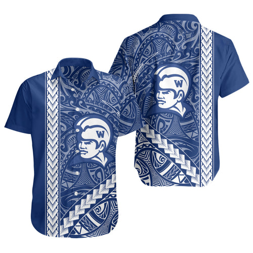 Waimea High School Short Sleeve Shirt Tribal Polynesian Pride Style