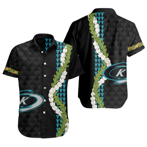 Kapolei High School Short Sleeve Shirt Puakenikeni Maile Flower Lei