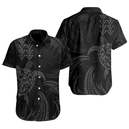 Hawaii Short Sleeve Shirt Polynesian Turtle Tribal Ocean Spirit