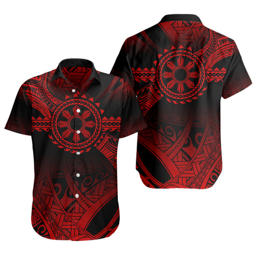 Philippines Filipinos Short Sleeve Shirt Polynesian Tribal Sun Tribal Legacy