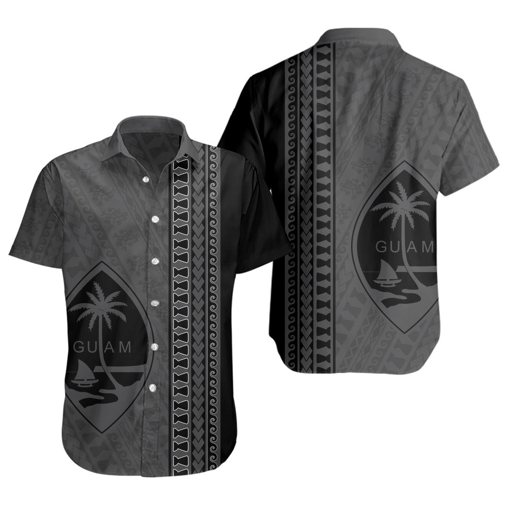 Guam Short Sleeve Shirt Island Crest Chamorro Tribal Heritage
