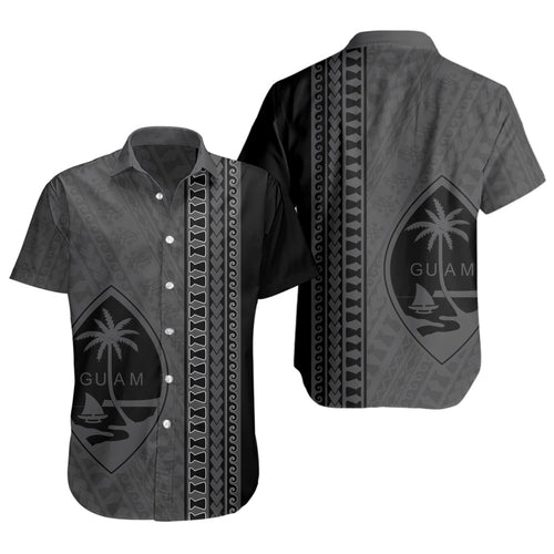 Guam Short Sleeve Shirt Island Crest Chamorro Tribal Heritage