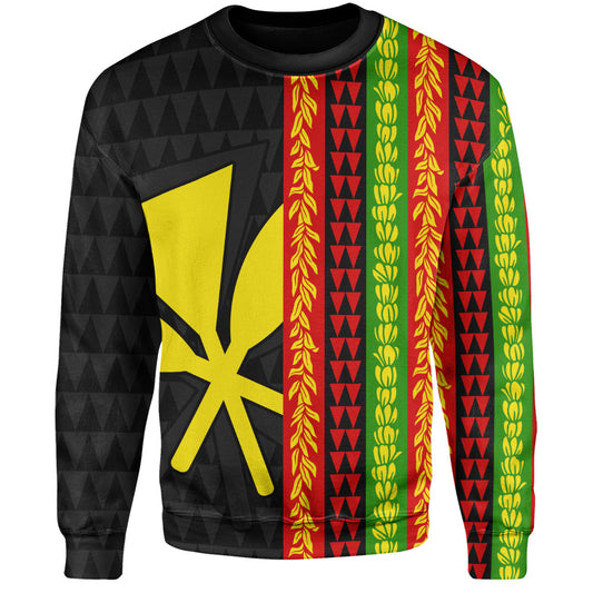 Hawaii Sweatshirt Flag Tribal Stripe Island Pride Style