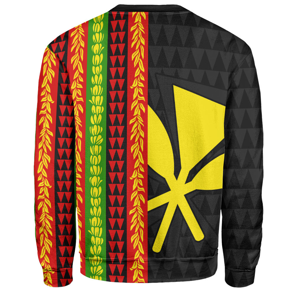 Hawaii Sweatshirt Flag Tribal Stripe Island Pride Style