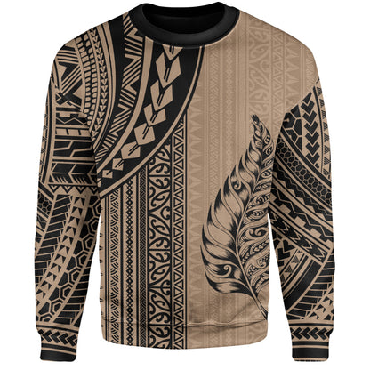 New Zealand Sweatshirt Polynesian Tattoo