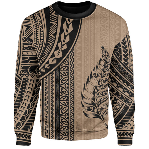 New Zealand Sweatshirt Polynesian Tattoo