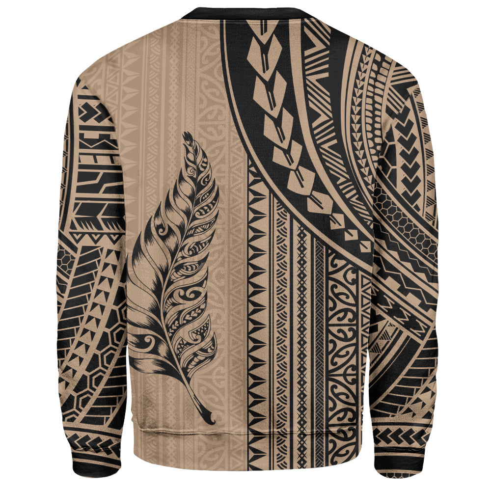 New Zealand Sweatshirt Polynesian Tattoo