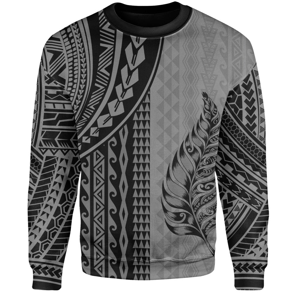 New Zealand Sweatshirt Polynesian Tattoo