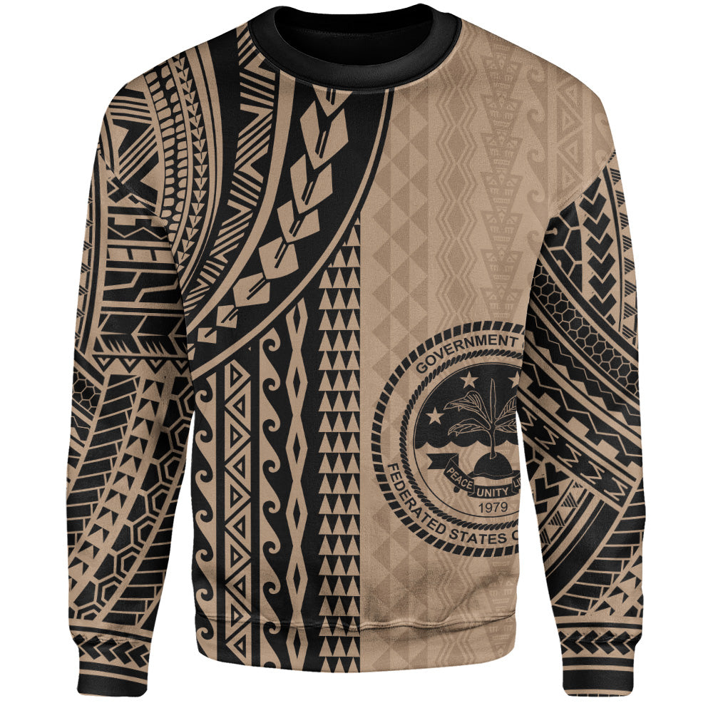 Federated States Of Micronesia Sweatshirt Polynesian Tattoo