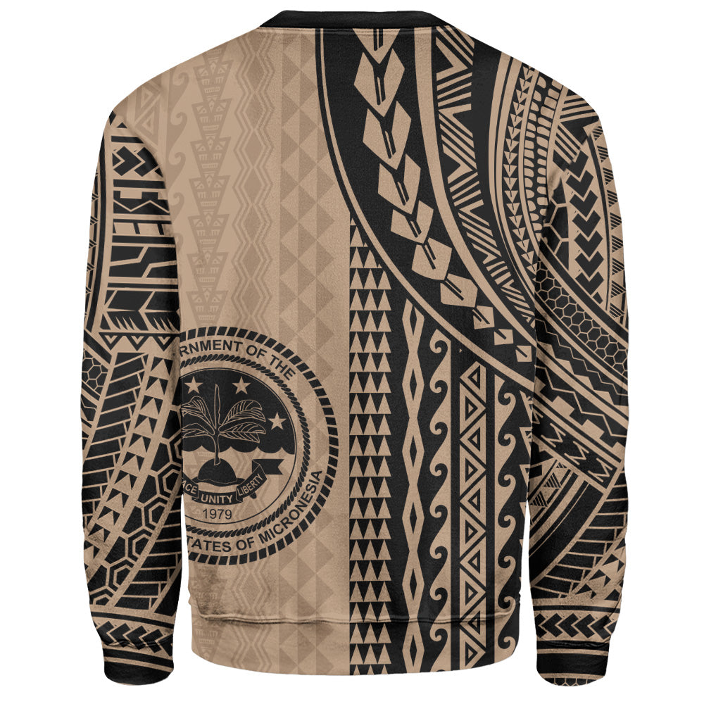 Federated States Of Micronesia Sweatshirt Polynesian Tattoo