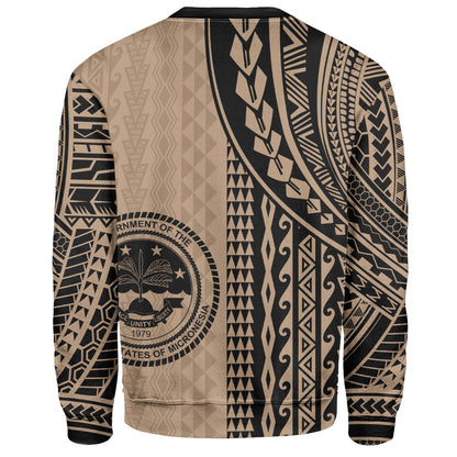 Federated States Of Micronesia Sweatshirt Polynesian Tattoo