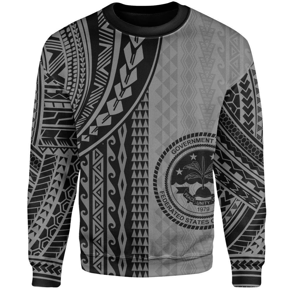 Federated States Of Micronesia Sweatshirt Polynesian Tattoo