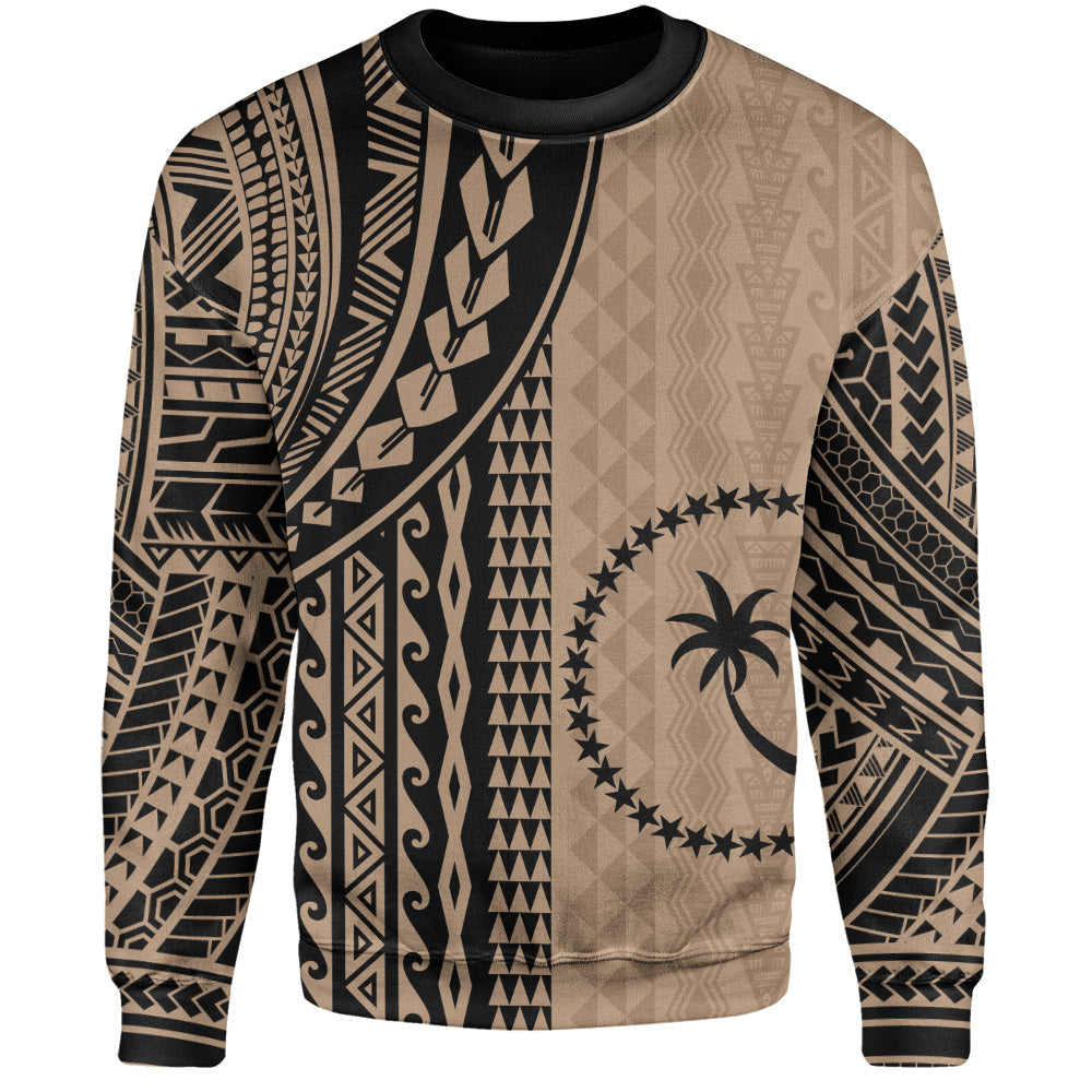Chuuk State Sweatshirt Polynesian Tattoo