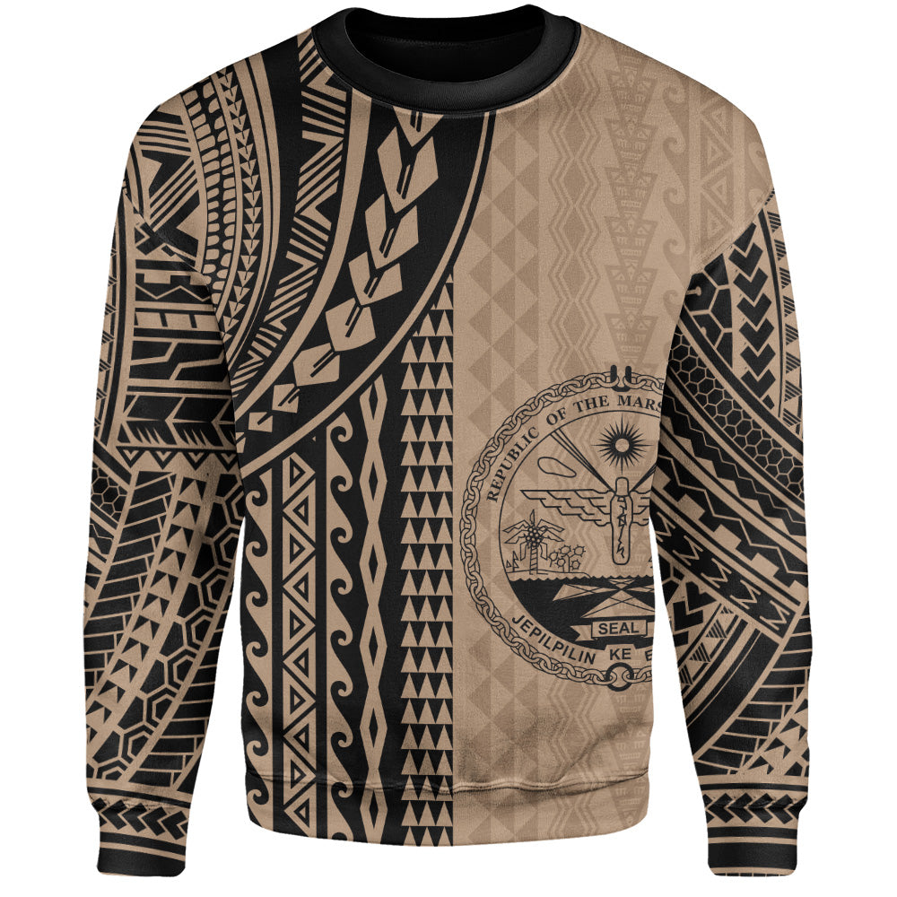 Marshall Islands Sweatshirt Polynesian Tattoo