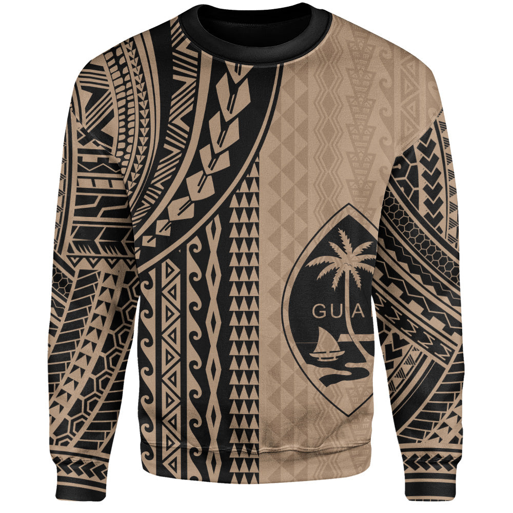 Guam Sweatshirt Polynesian Tattoo