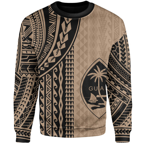 Guam Sweatshirt Polynesian Tattoo