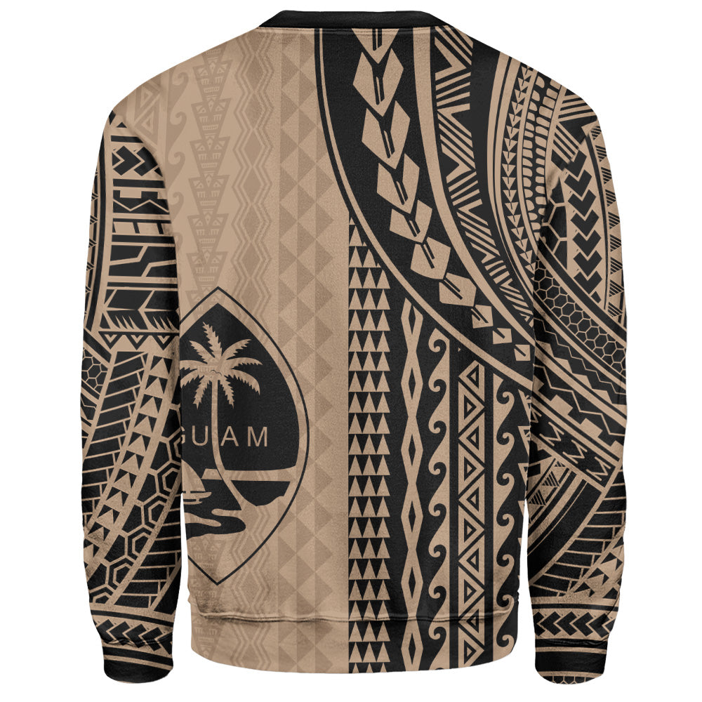 Guam Sweatshirt Polynesian Tattoo