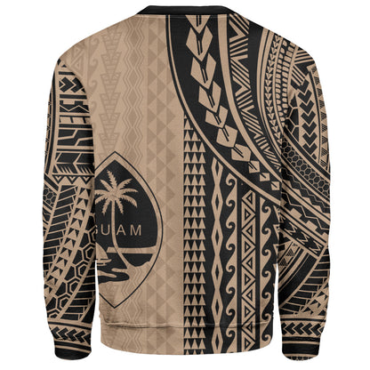 Guam Sweatshirt Polynesian Tattoo