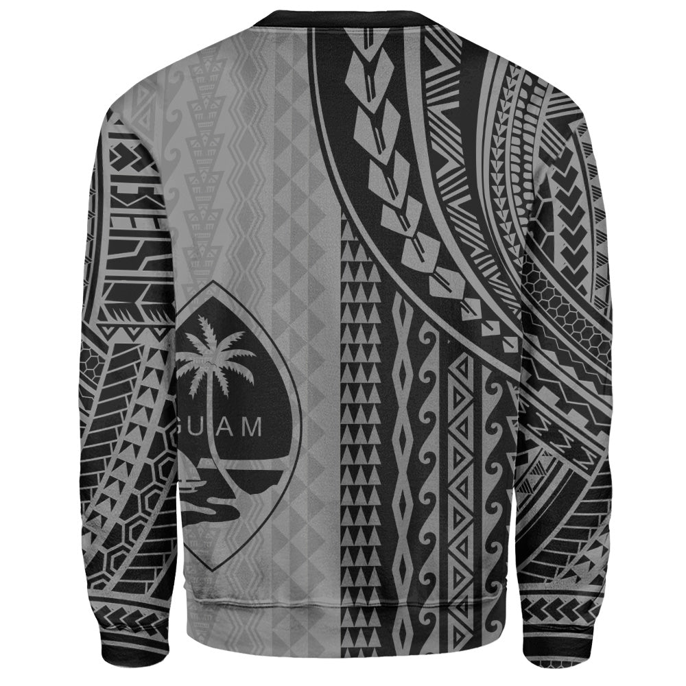 Guam Sweatshirt Polynesian Tattoo