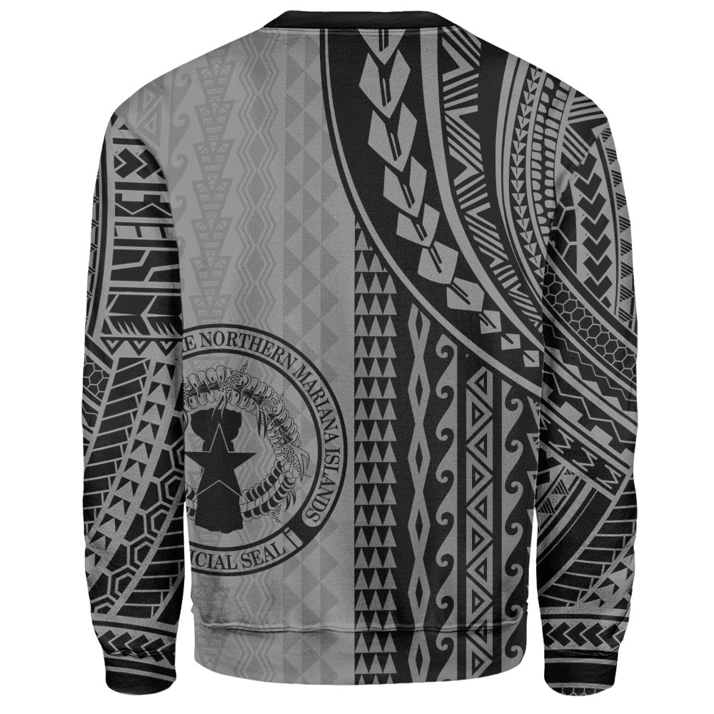 Northern Mariana Islands Sweatshirt Polynesian Tattoo