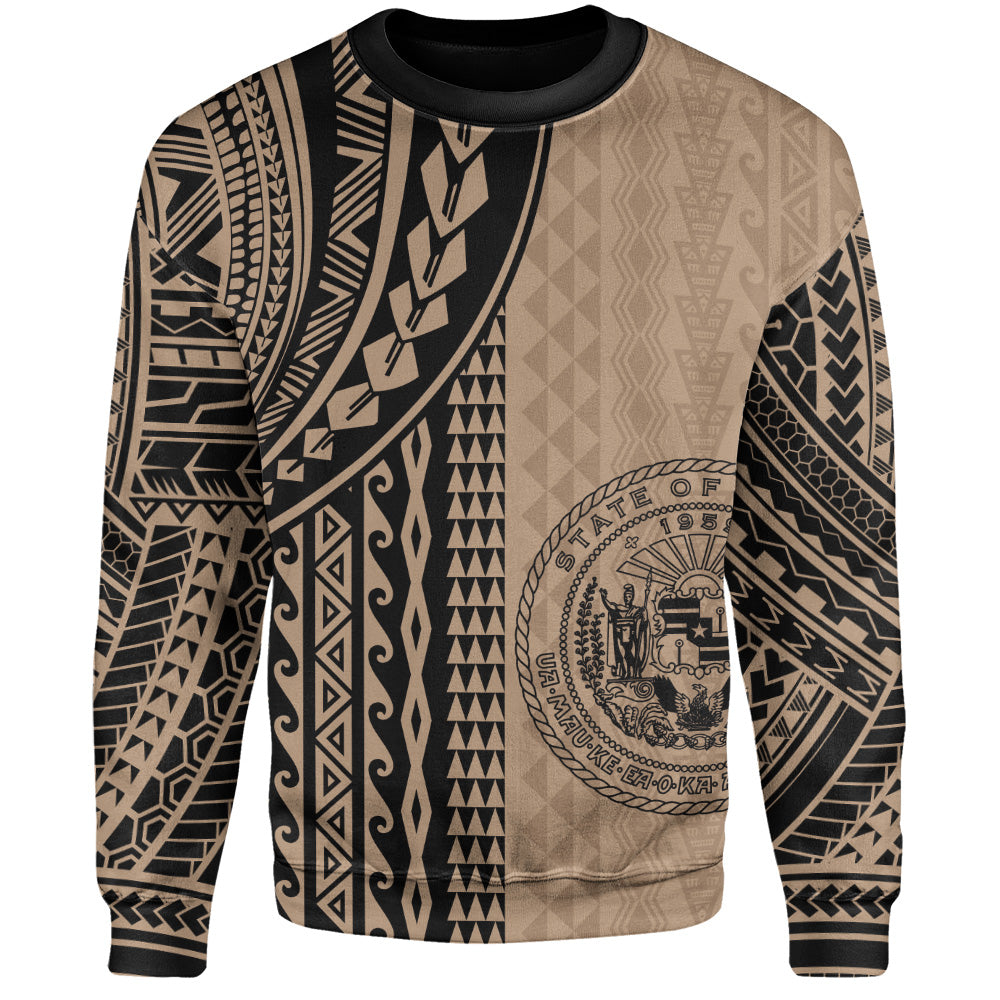 Hawaii Sweatshirt Polynesian Tattoo