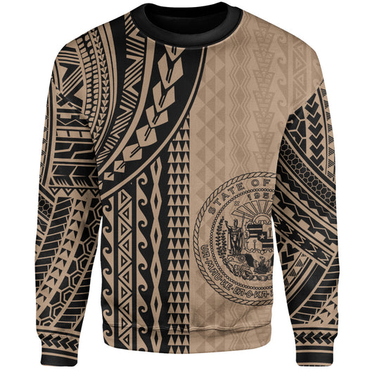 Hawaii Sweatshirt Polynesian Tattoo