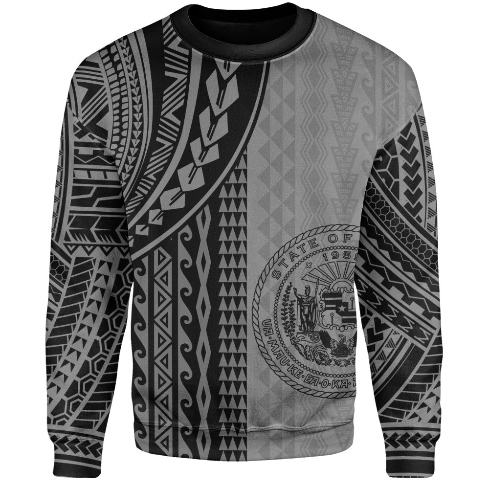 Hawaii Sweatshirt Polynesian Tattoo