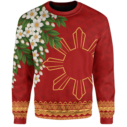 Philippines Filipinos Sweatshirt Sampaguita Sunshine Bloom Style