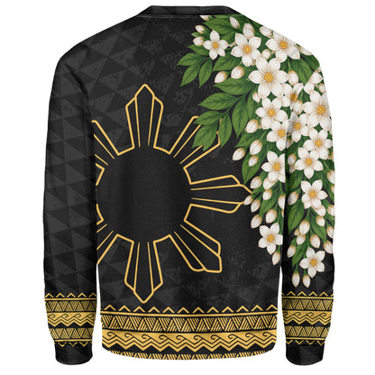 Philippines Filipinos Sweatshirt Sampaguita Sunshine Bloom Style