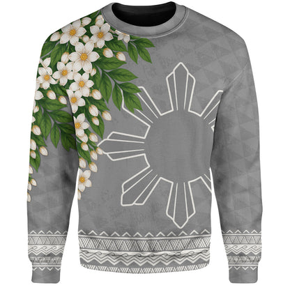 Philippines Filipinos Sweatshirt Sampaguita Sunshine Bloom Style