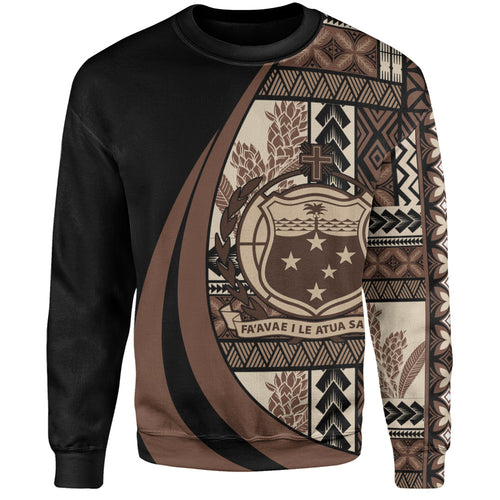 Samoa Sweatshirt Faavae i le Atua Siapo Tribal Heritage