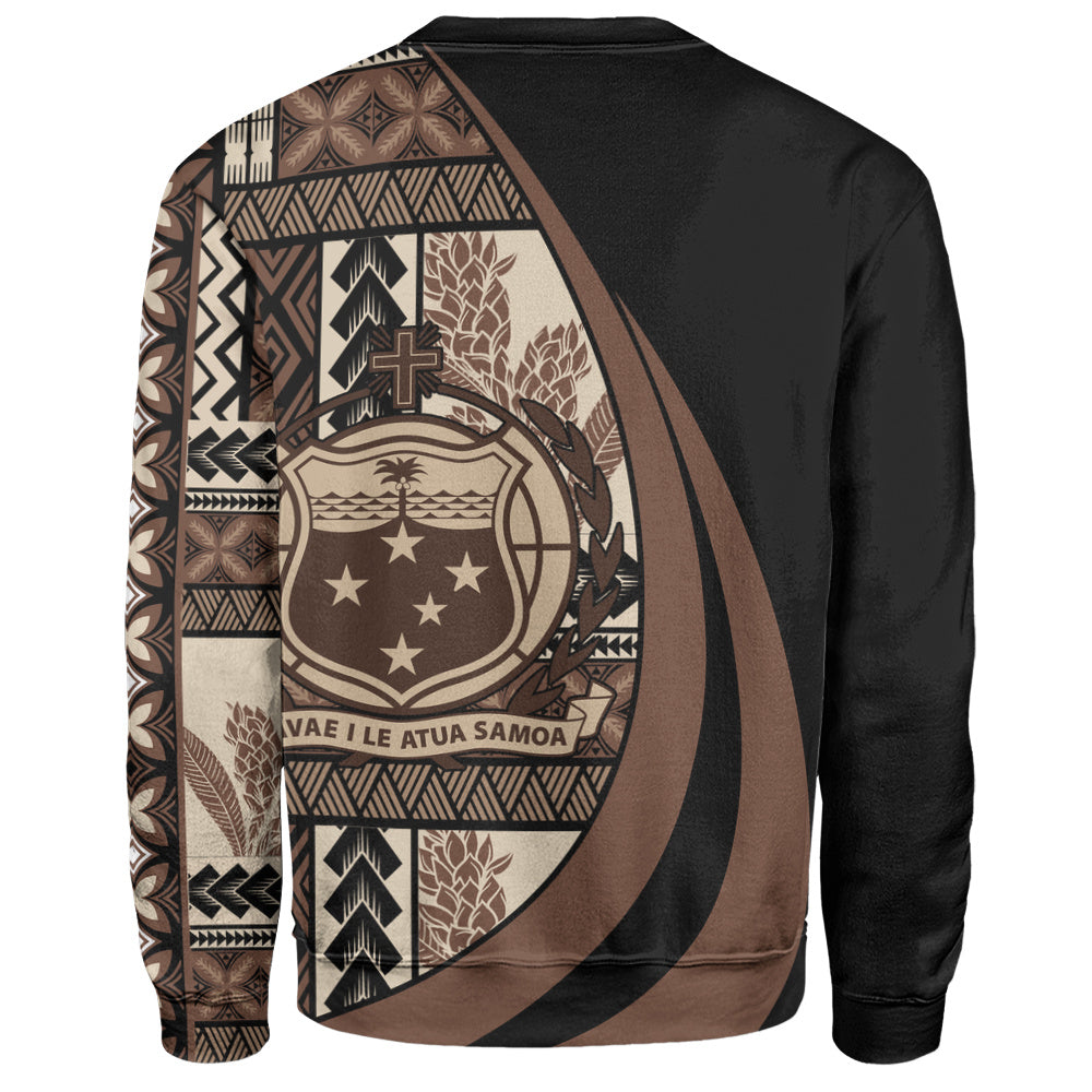 Samoa Sweatshirt Faavae i le Atua Siapo Tribal Heritage