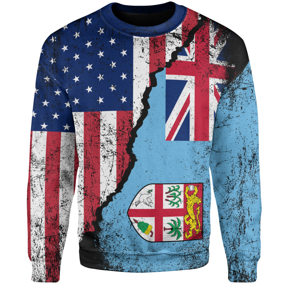 Fiji Sweatshirt Fijian American Unity Style