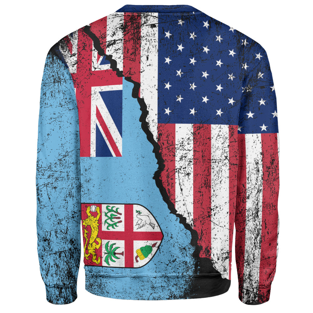 Fiji Sweatshirt Fijian American Unity Style