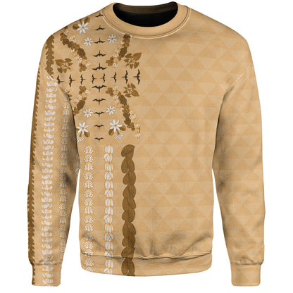 Hawaii Sweatshirt Lei Flower Island Elegance