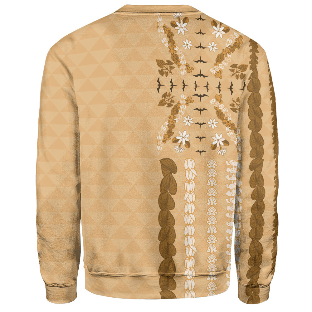 Hawaii Sweatshirt Lei Flower Island Elegance