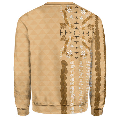 Hawaii Sweatshirt Lei Flower Island Elegance