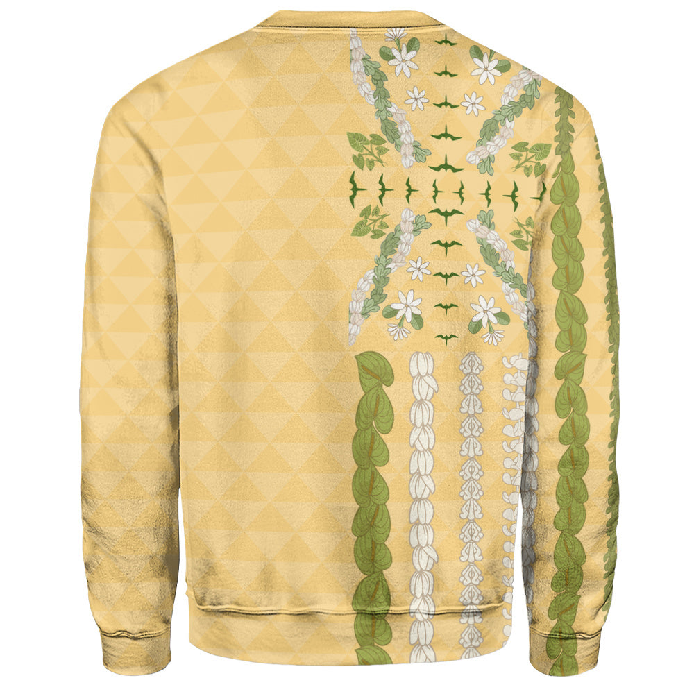 Hawaii Sweatshirt Lei Flower Island Elegance