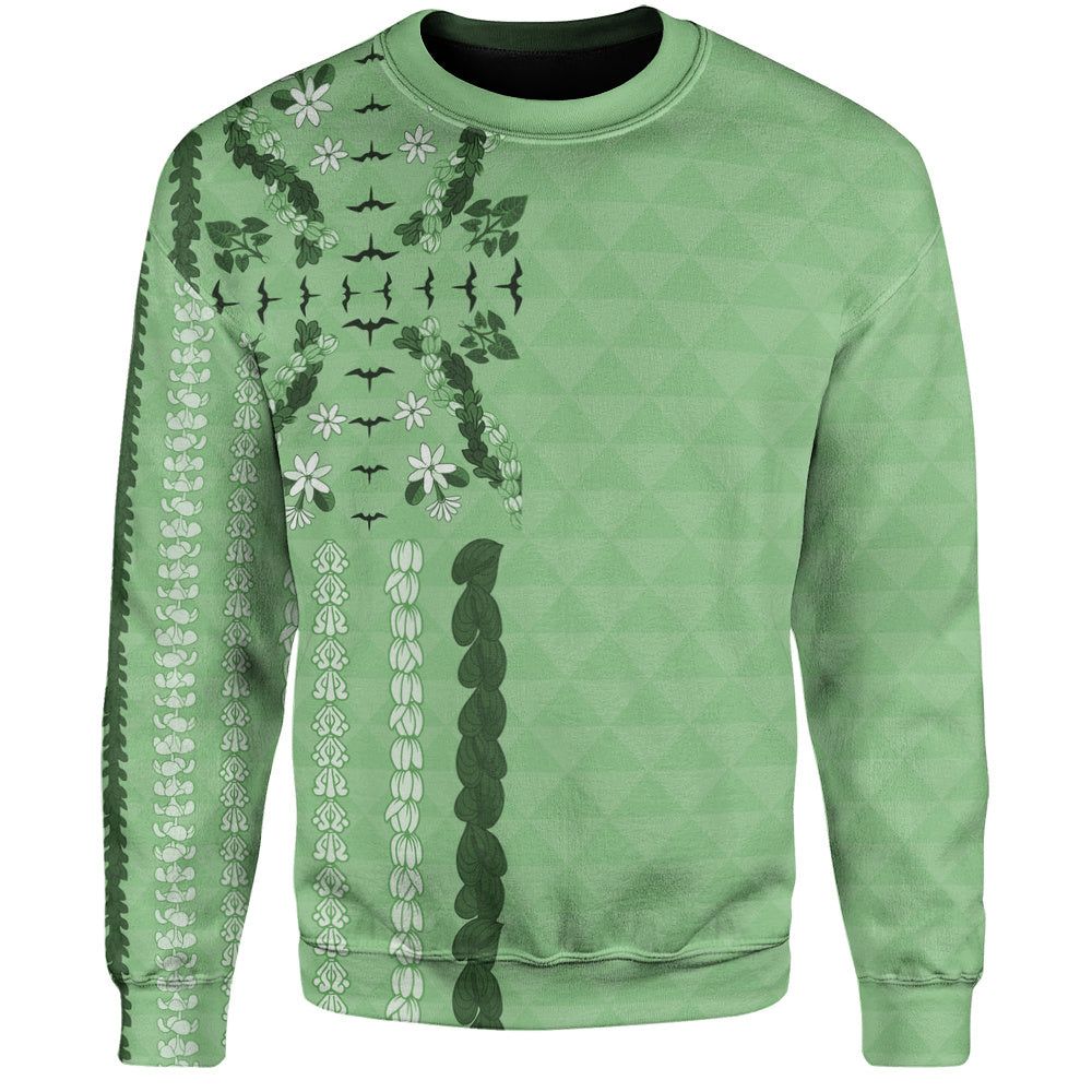 Hawaii Sweatshirt Lei Flower Island Elegance