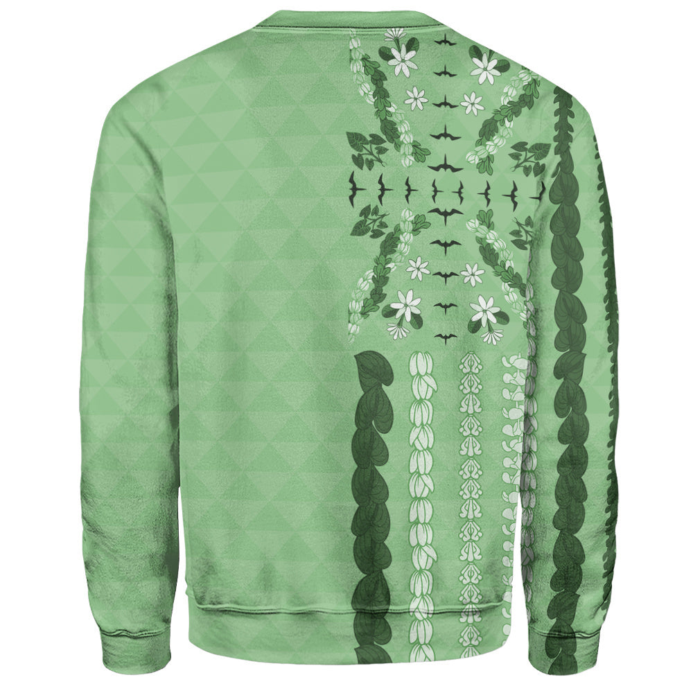 Hawaii Sweatshirt Lei Flower Island Elegance