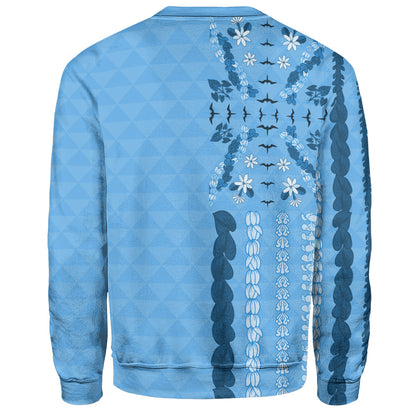 Hawaii Sweatshirt Lei Flower Island Elegance