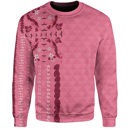 Hawaii Sweatshirt Lei Flower Island Elegance