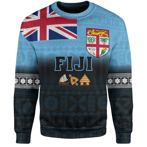 Fiji Sweatshirt 679 Island Crest Tribal Pride