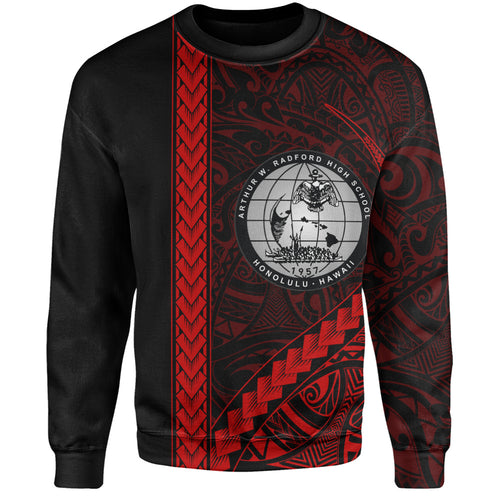 Admiral Arthur W. Radford High School Sweatshirt Tribal Polynesian Pride Style